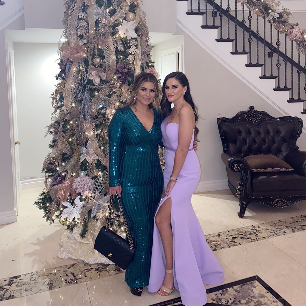 Stunning purple gown